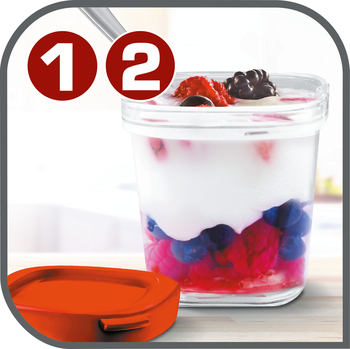 Pot + couvercle pour yaourtiere Multi Delices SEB YG6 - miss