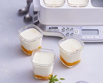 SEB Lot de 6 pots de yaourts XF100501 pour yaourtières Multi